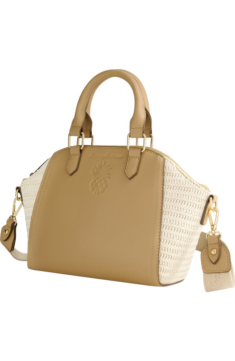 Tommy Bahama Logo Debossed Large Satchel Bag, Alternate, color,