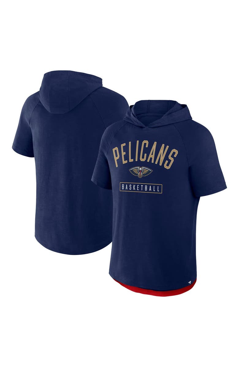 FANATICS Men's Fanatics Navy New Orleans Pelicans Pass Legend Raglan Hoodie T-Shirt, Alternate, color, Navy