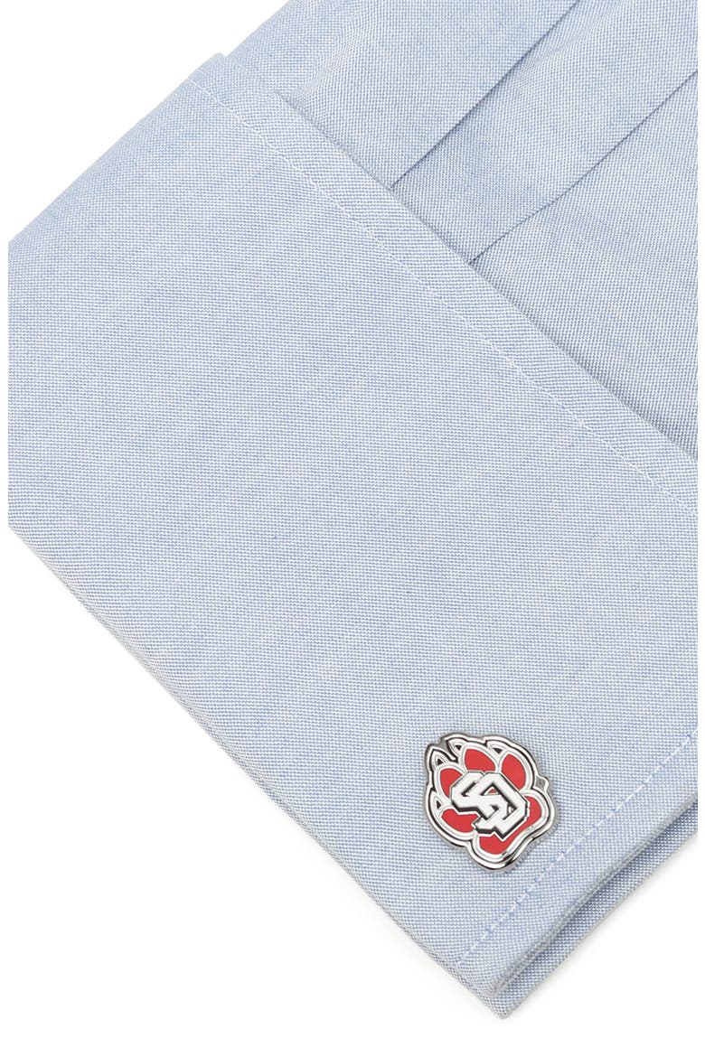 NCAA Collegiate University of South Dakota Coyotes Cuff Links, Alternate, color, SOUTH DAKOTA COYOTES