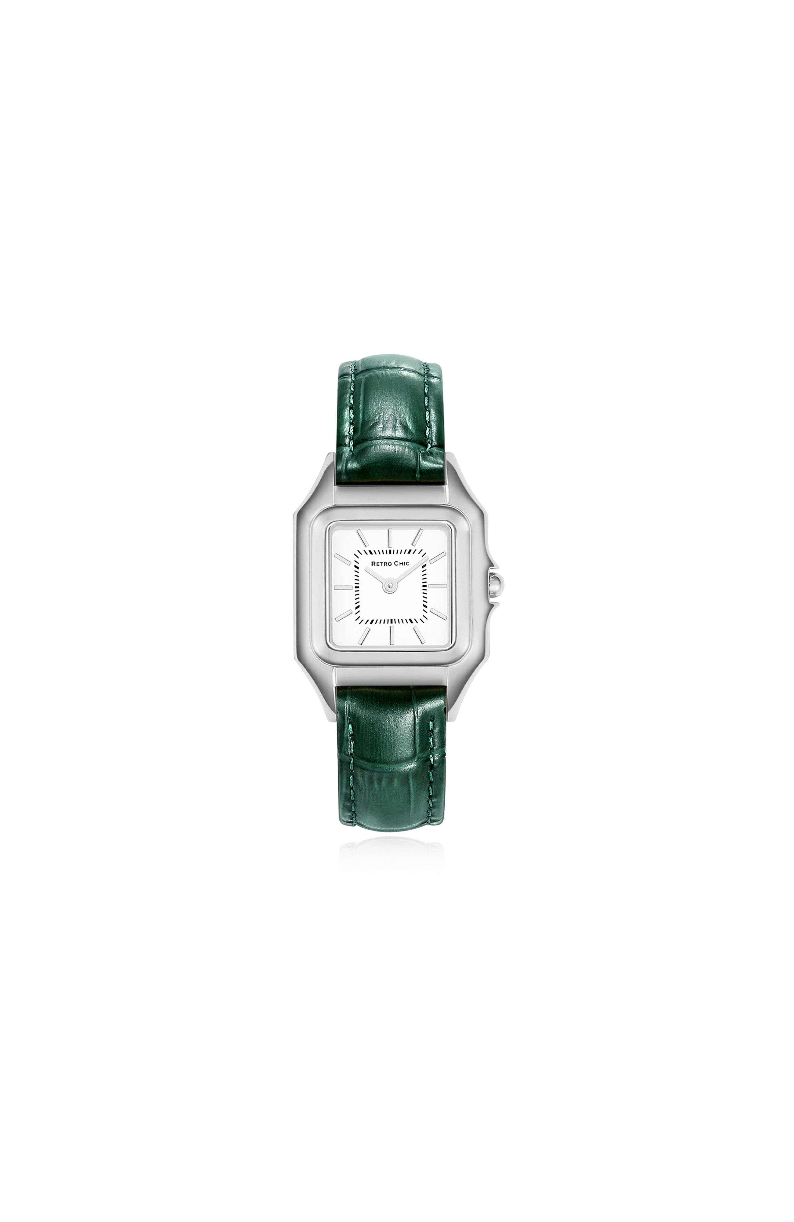 selected Green & Silver
