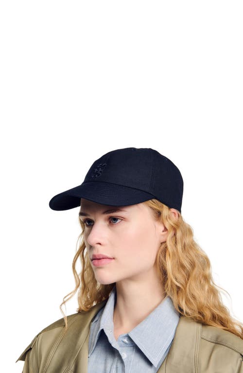 Sandro Cap With Tied Scarf In Black