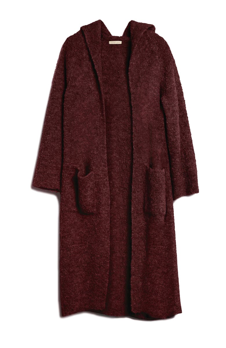 oyun Hooded Duster, Alternate, color, Dark Sepia