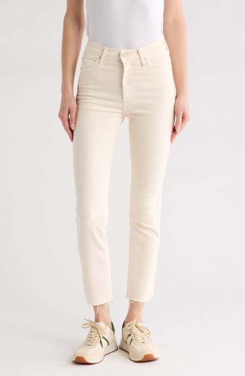 Rascal Fray Hem Ankle Straight Leg Jeans (Blackberry Cordial)