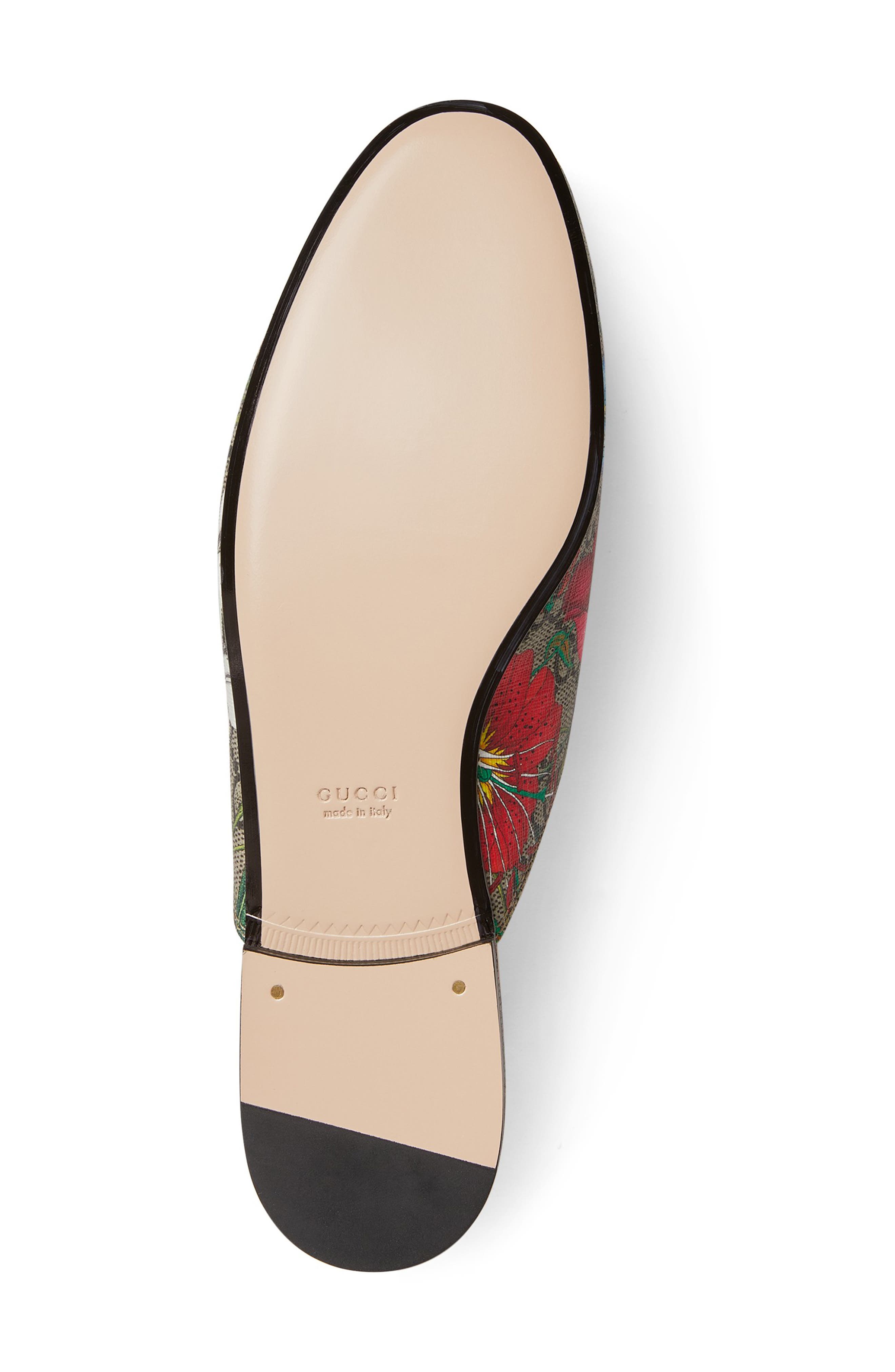 Gucci Princetown Floral GG Supreme Loafer Mule, Alternate, color, 