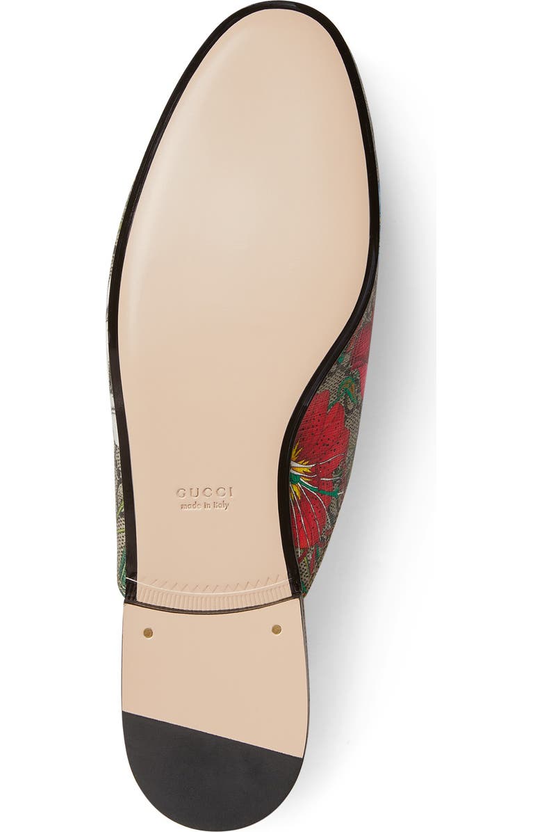 Gucci Princetown Floral GG Supreme Loafer Mule, Alternate, color,
