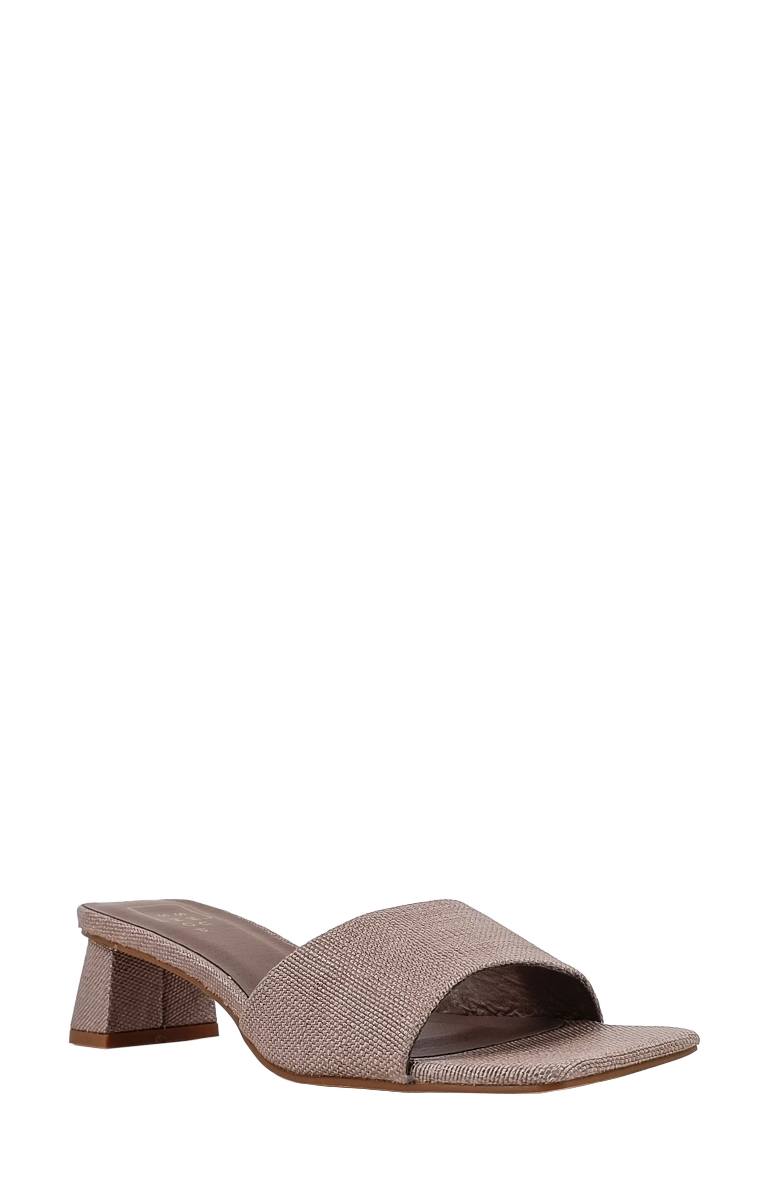 SHUSHOP Forture Kitten Heel Slide Sandal, Main, color, 