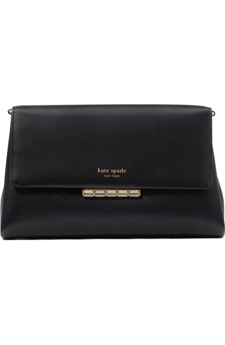 Kate Spade New York grace embellished lock leather crossbody bag, Main, color,