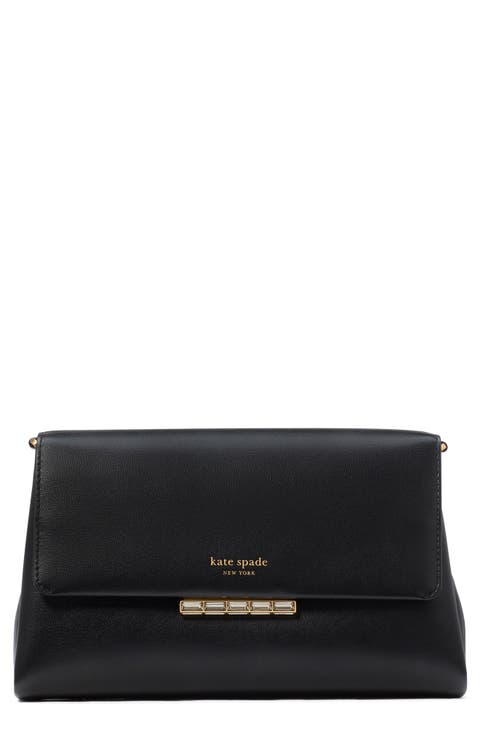 grace embellished lock leather crossbody bag