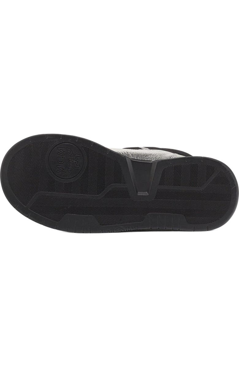 MCM Skyward Ankle Boots in Metallic Calf Leather, Alternate, color, Silver