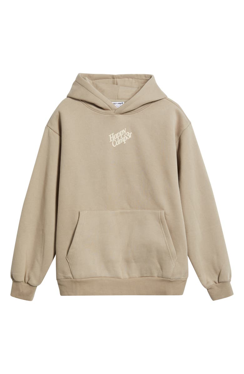 HAPPY CAMP3R Puff Series Core Logo Cotton Blend Hoodie, Alternate, color, Taupe