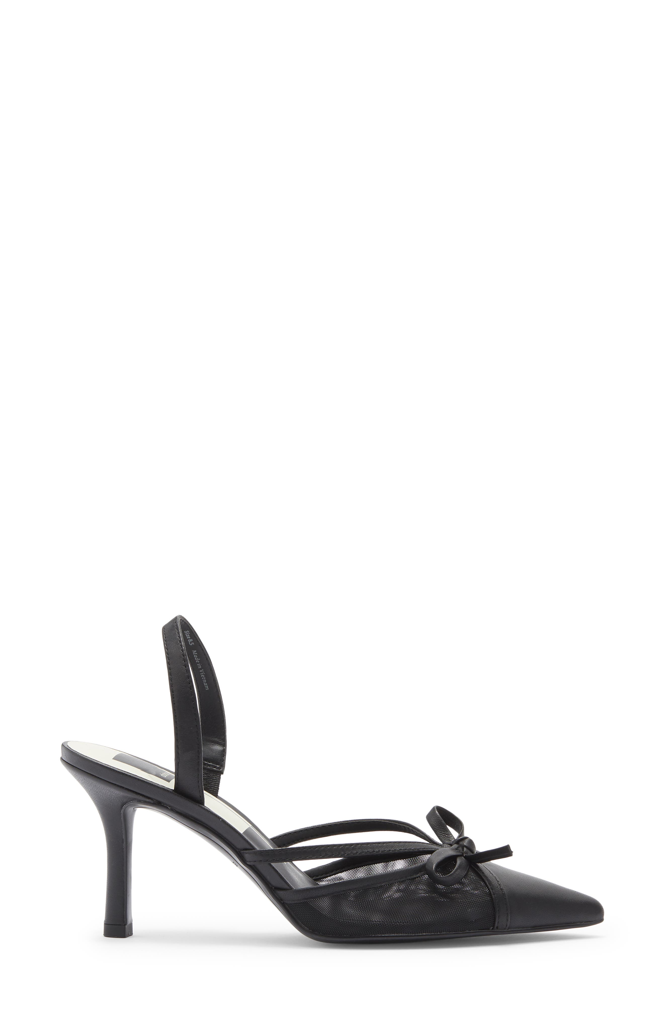 Dolce Vita Karine Slingback Pump, Alternate, color, Black Multi Mesh
