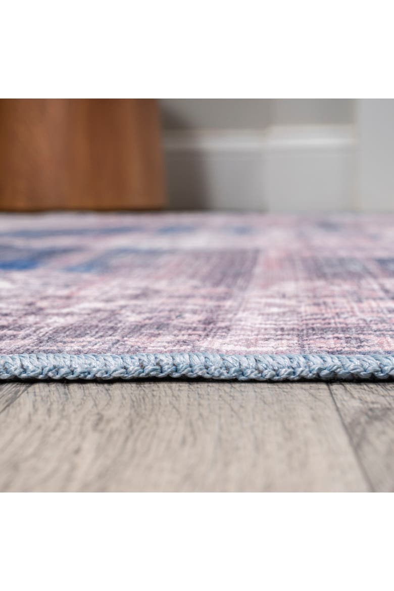 Regis Bohemian Medallion Machine-Washable Area Rug, Alternate, color, Blue