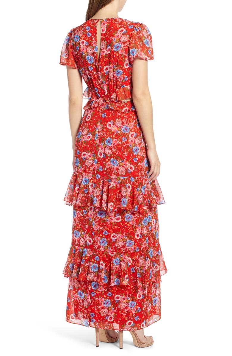 WAYF Lavina Tiered Maxi Dress, Alternate, color,