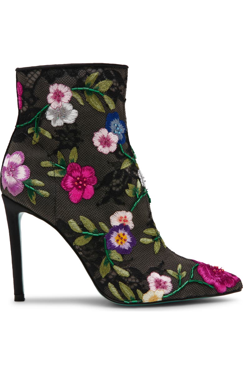 Betsey Johnson Knox Pointed Toe Bootie, Alternate, color,