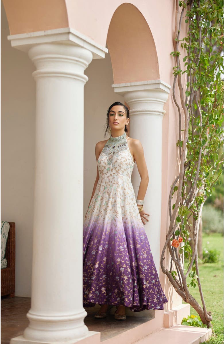 Maria Shaded Banarasi Jacquard Gown