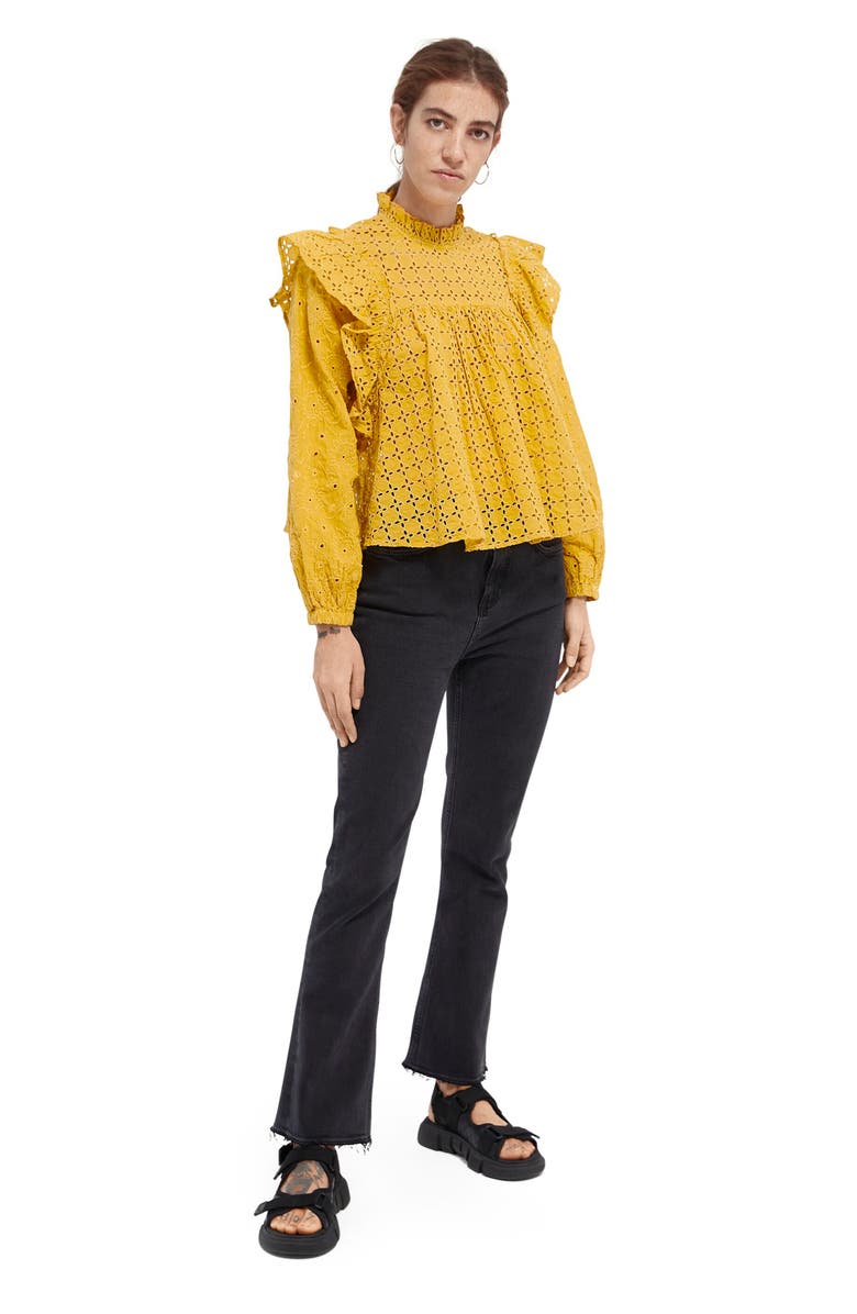 Scotch & Soda Eyelet Top, Alternate, color, 