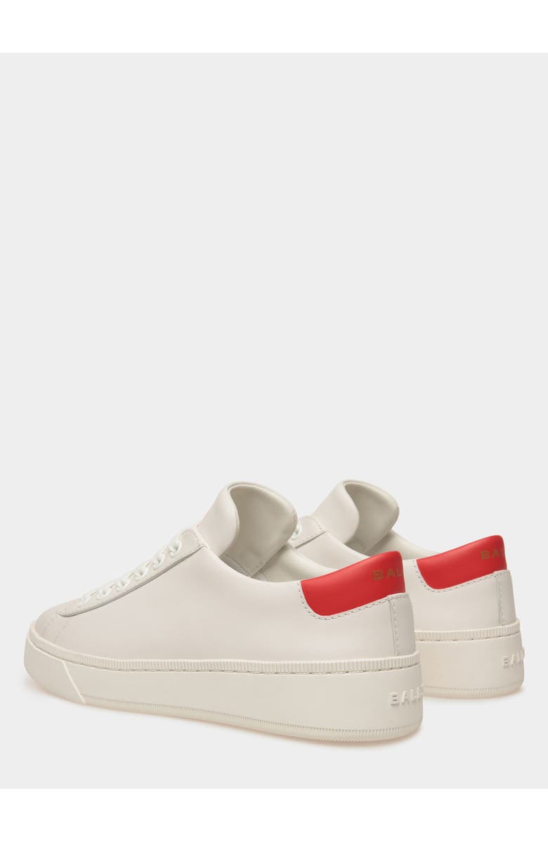 Bally Leather Raise Sneaker, Alternate, color, White