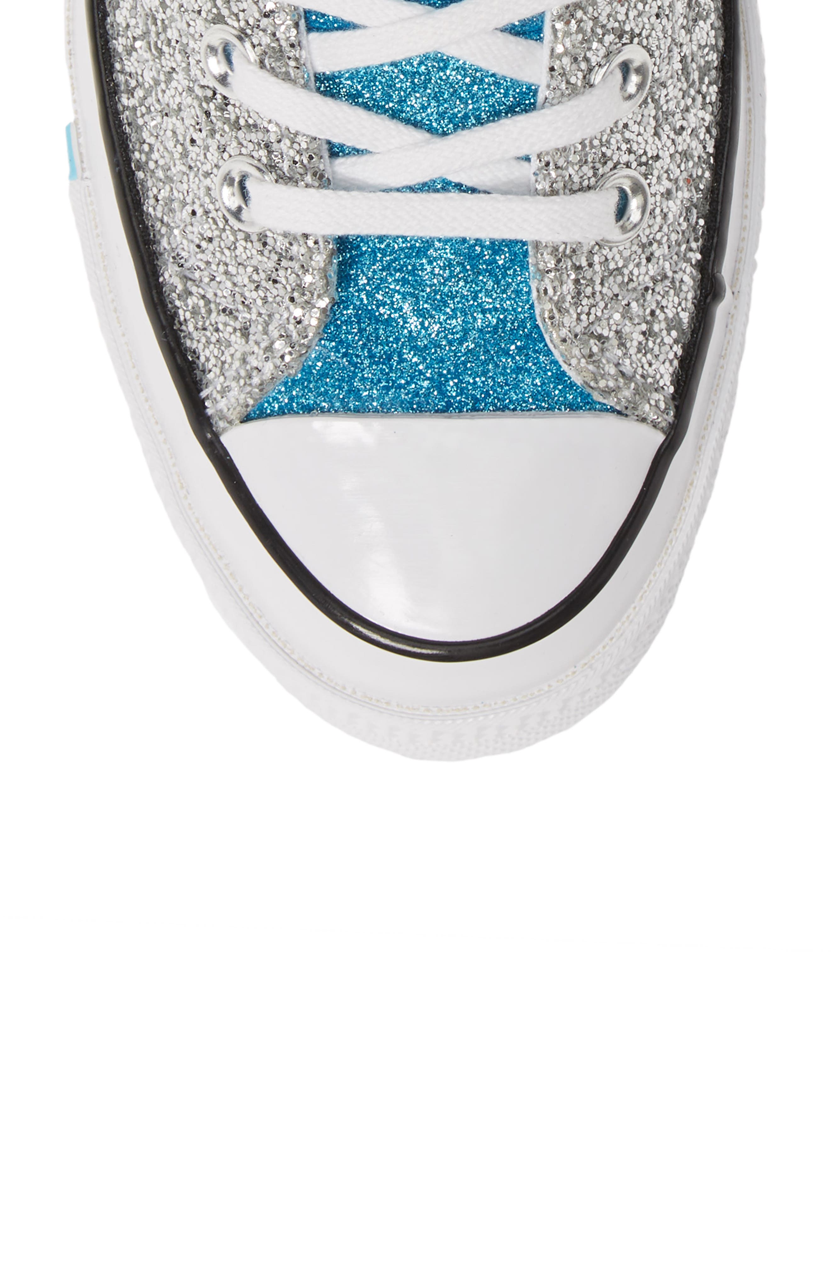 Pride Chuck Taylor® All Star® High Top Sneaker, Alternate, color, SILVER/ EGRET/ GNARLY BLUE
