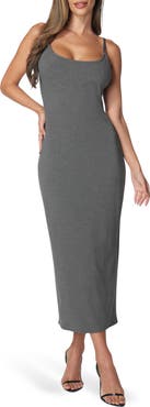 bebe Ribbed Maxi Dress