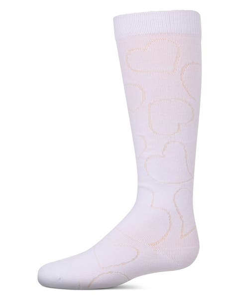 Stretch Multi Heart Design Knee Sock