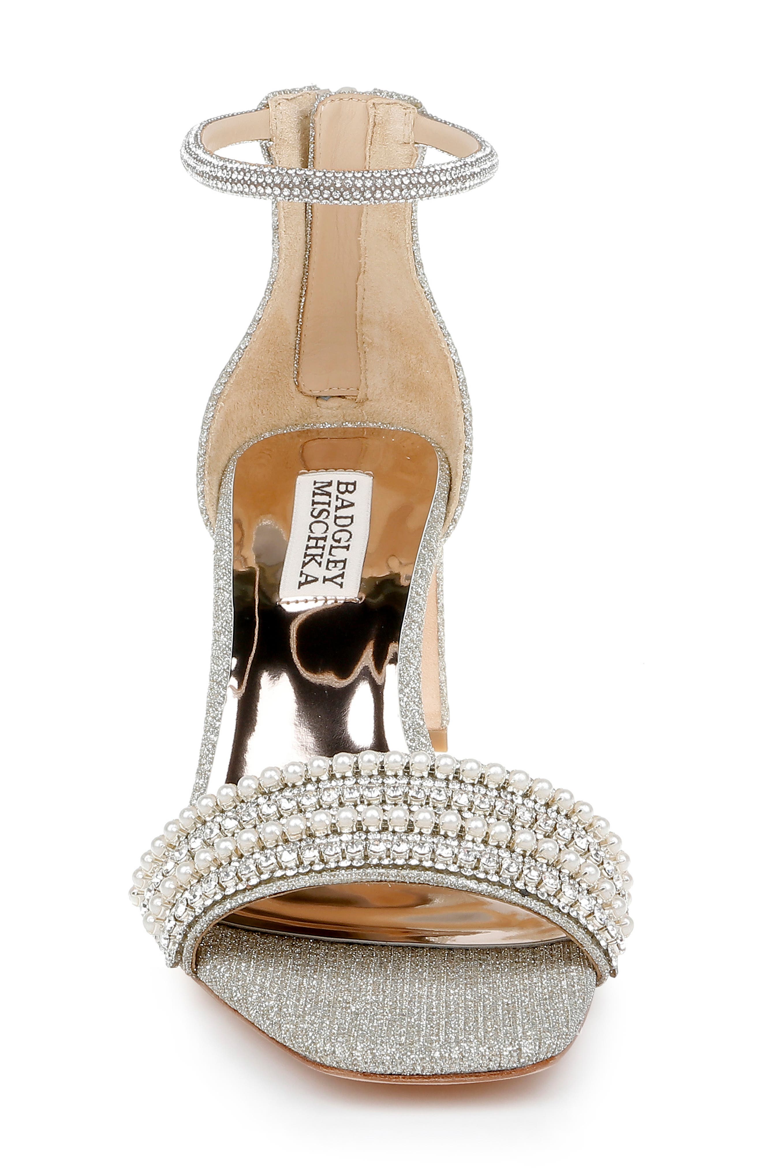 Kameryn Ankle Strap Sandal, Alternate, color, PLATINUM