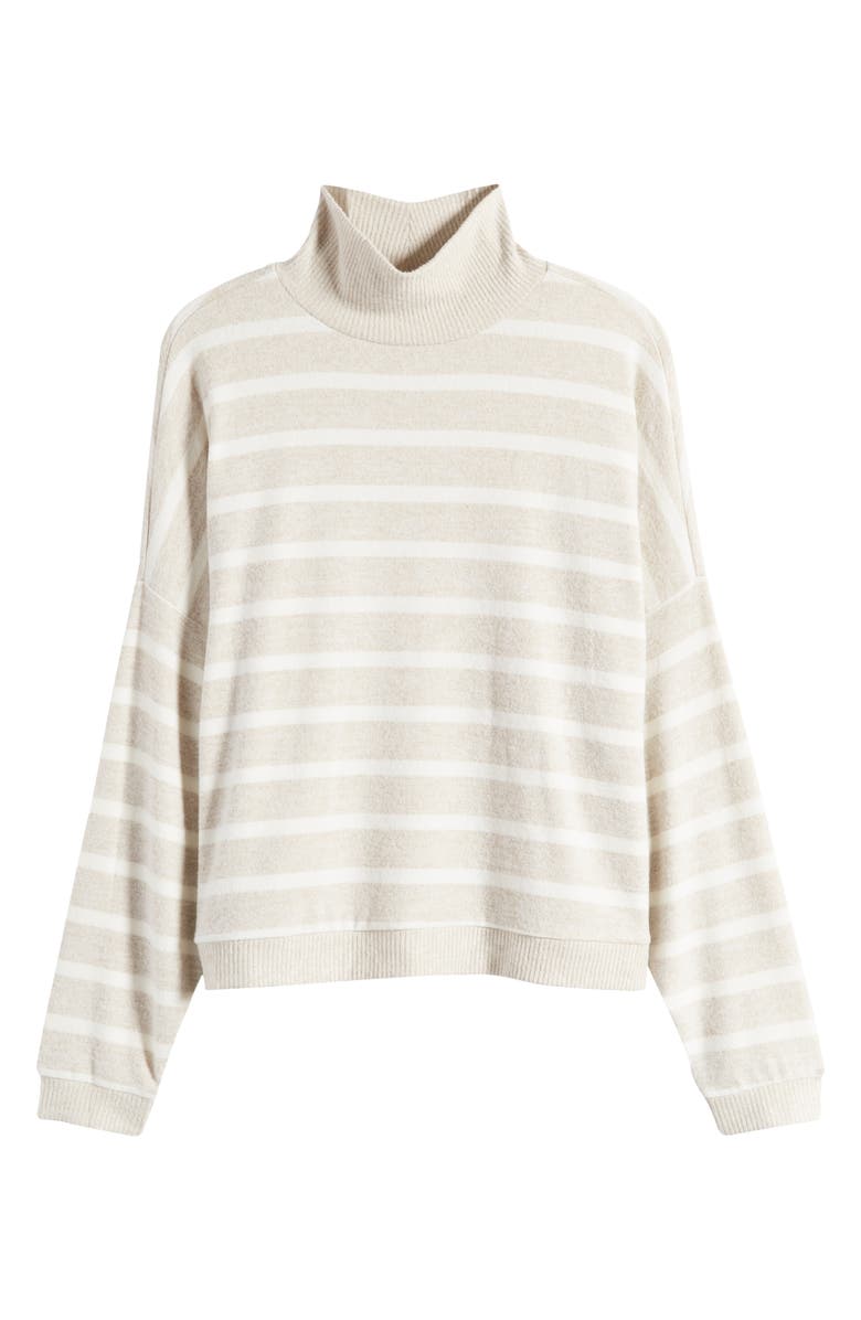Lucky Brand Cloud Mock Neck Sweater, Alternate, color, Oatmeal St