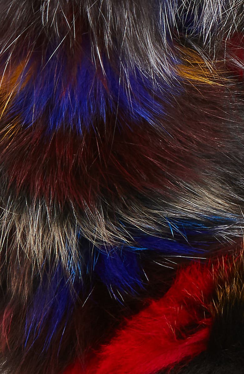 Toria Rose Genuine Fox Fur Infinity Scarf, Alternate, color, 