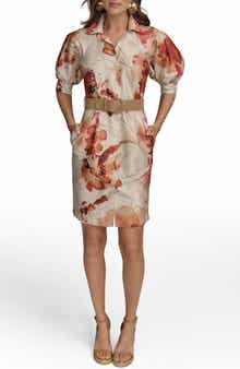 Donna Karan New York Floral Print Shirtdress