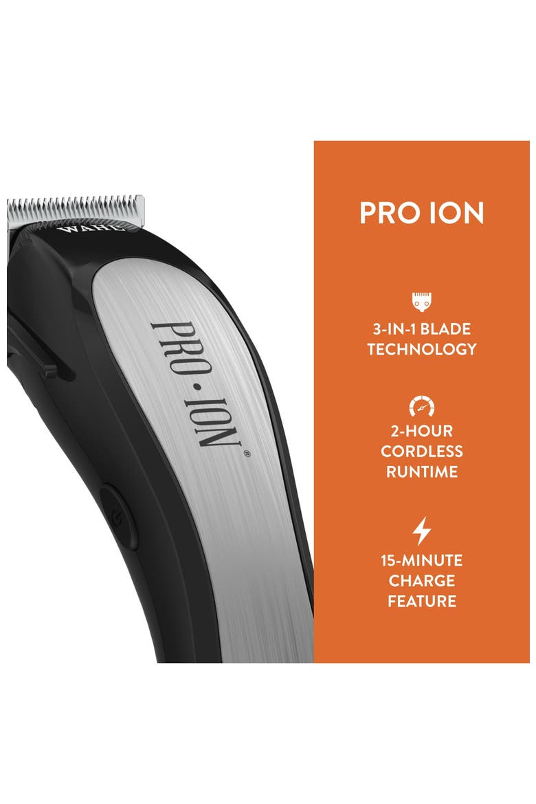 Pro Ion Cordless Rechargeable Equine Grooming Clipper Kit, Alternate, color, Silver
