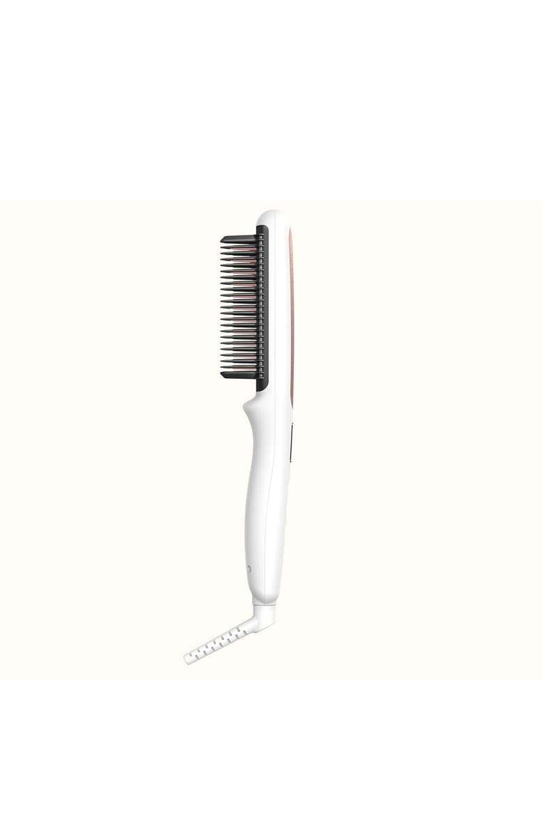 Double Ceramic Heated Straight Brush, Alternate, color, Black
