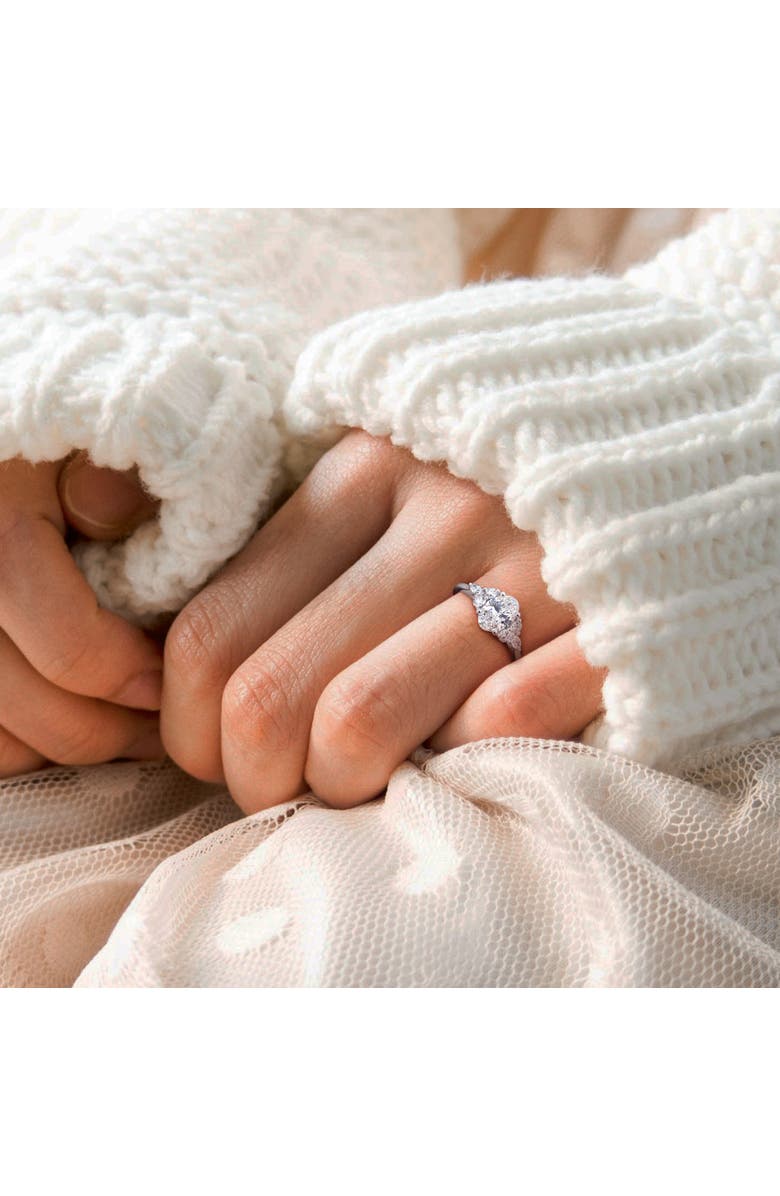 Julianna B. 1-5/8 CTW Lab-Grown Diamond Cluster Ring 14k, Alternate, color, 