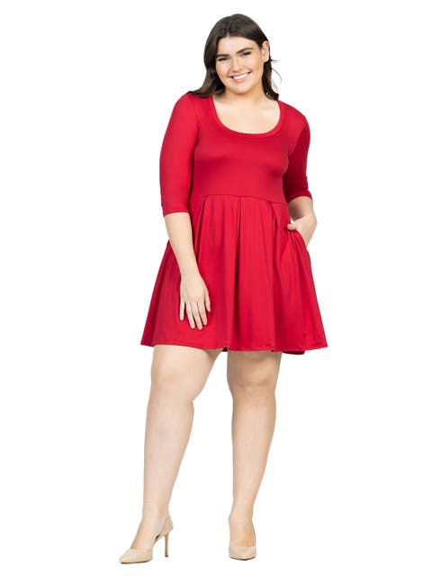 Plus Size Fit and Flare  Dress