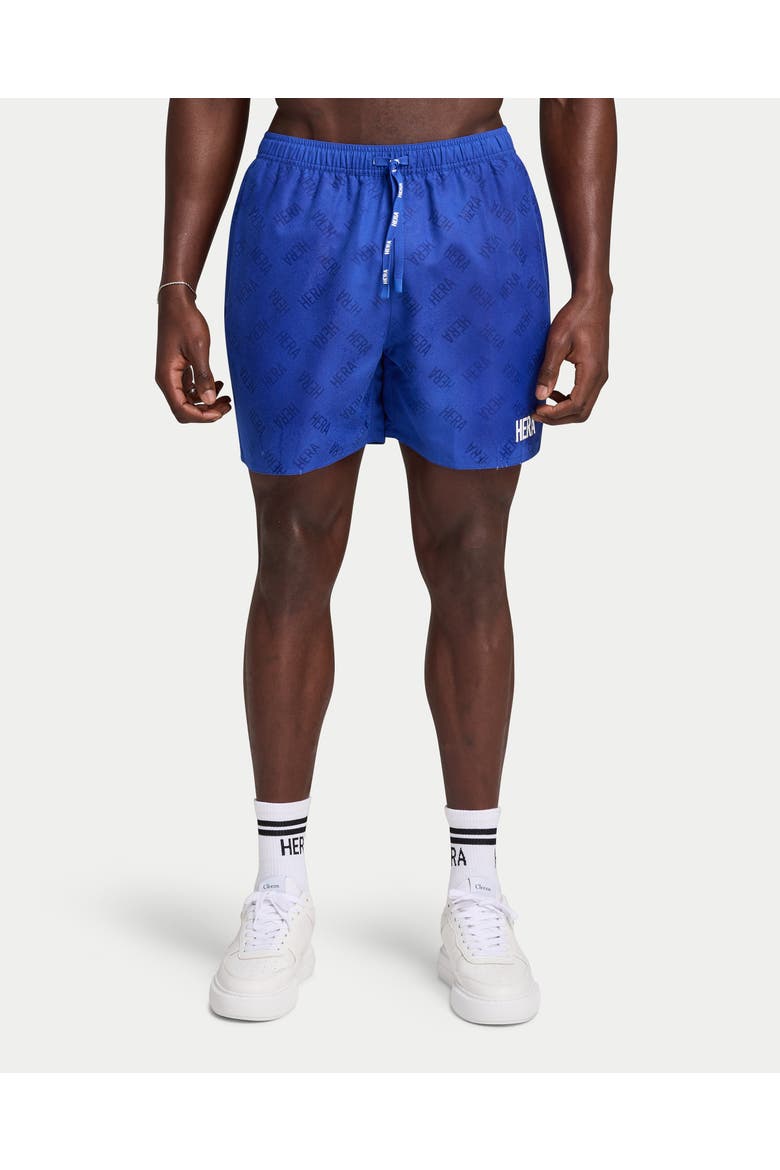 Water Reactive Drawstring  Swim Shorts, Alternate, color, Cobalt