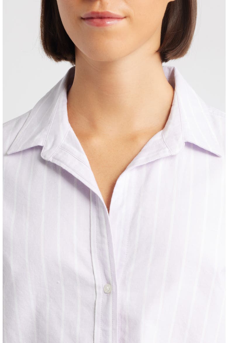 Stripe Oversize Shirt, Alternate, color, LILAC BREEZE