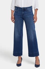 NYDJ Teresa High Waist Wide Leg Ankle Jeans