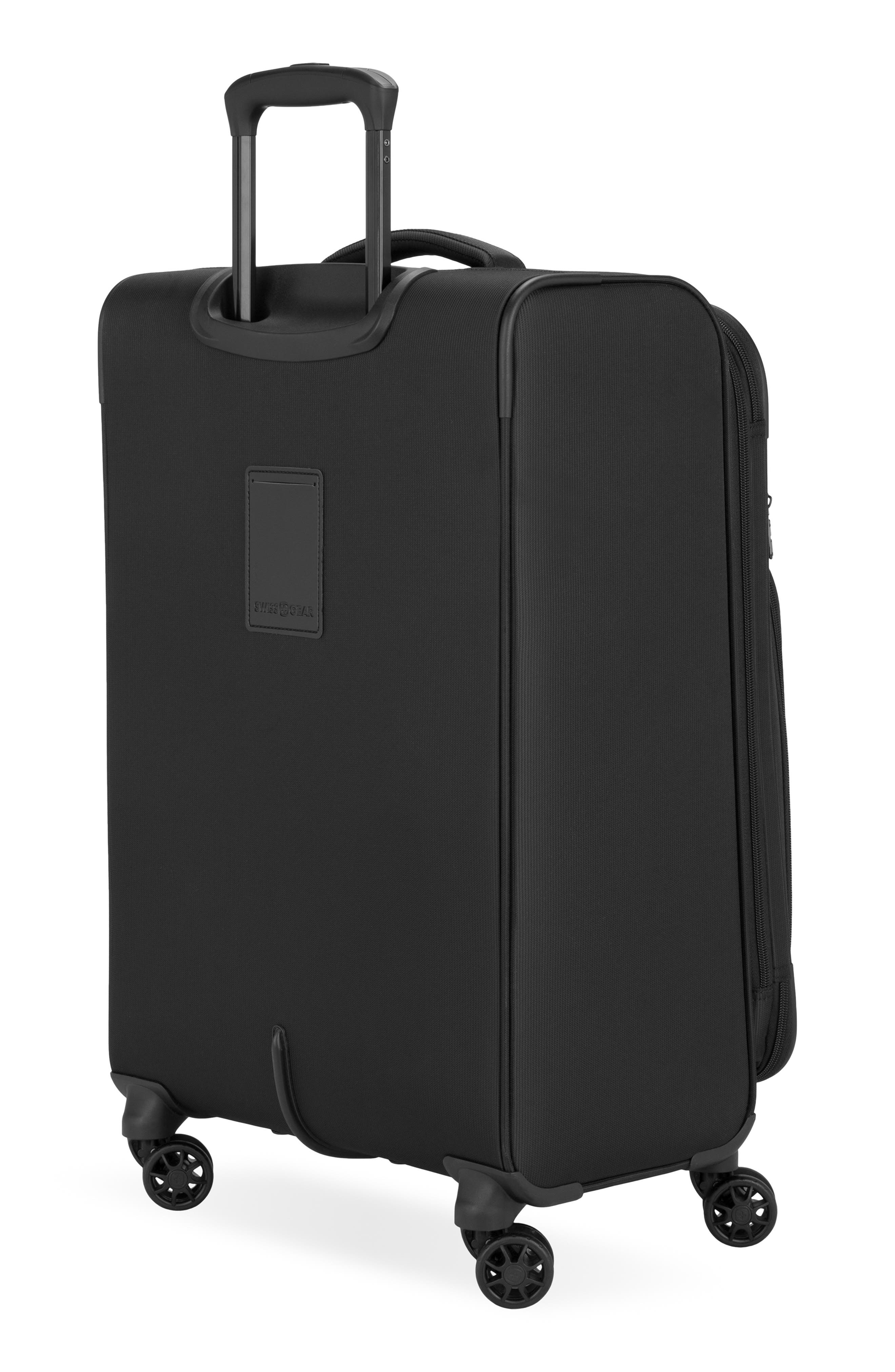 SWISSGEAR 24-Inch Softside Spinner Luggage, Alternate, color, Black