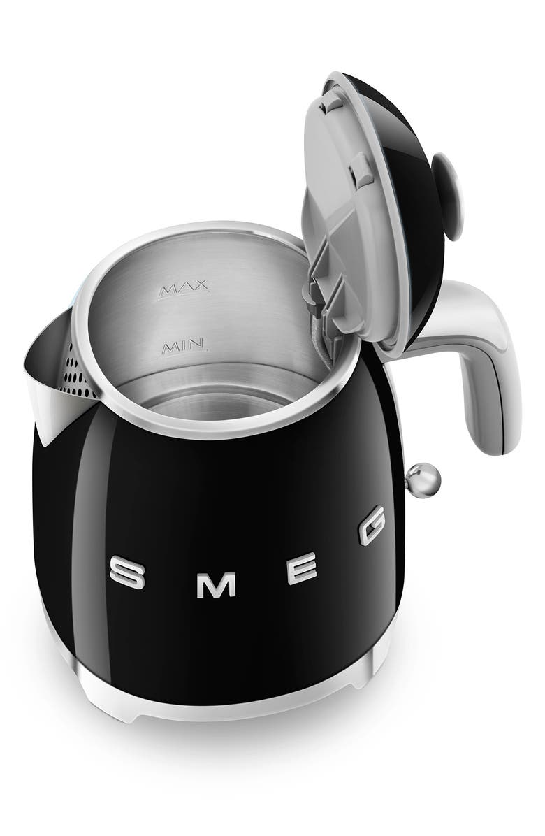 smeg 50's Retro Style Mini Electric Kettle, Alternate, color, Black
