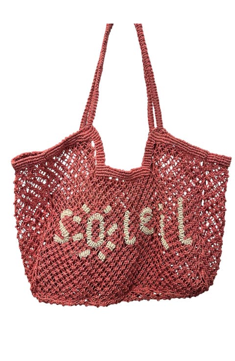 St Jean Jute Beach Tote "Soleil"