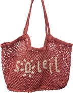 Mer St. Barth St Jean Jute Beach Tote "Soleil"