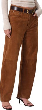 Citizens of Humanity Miro High Waist Suede Barrel Jeans