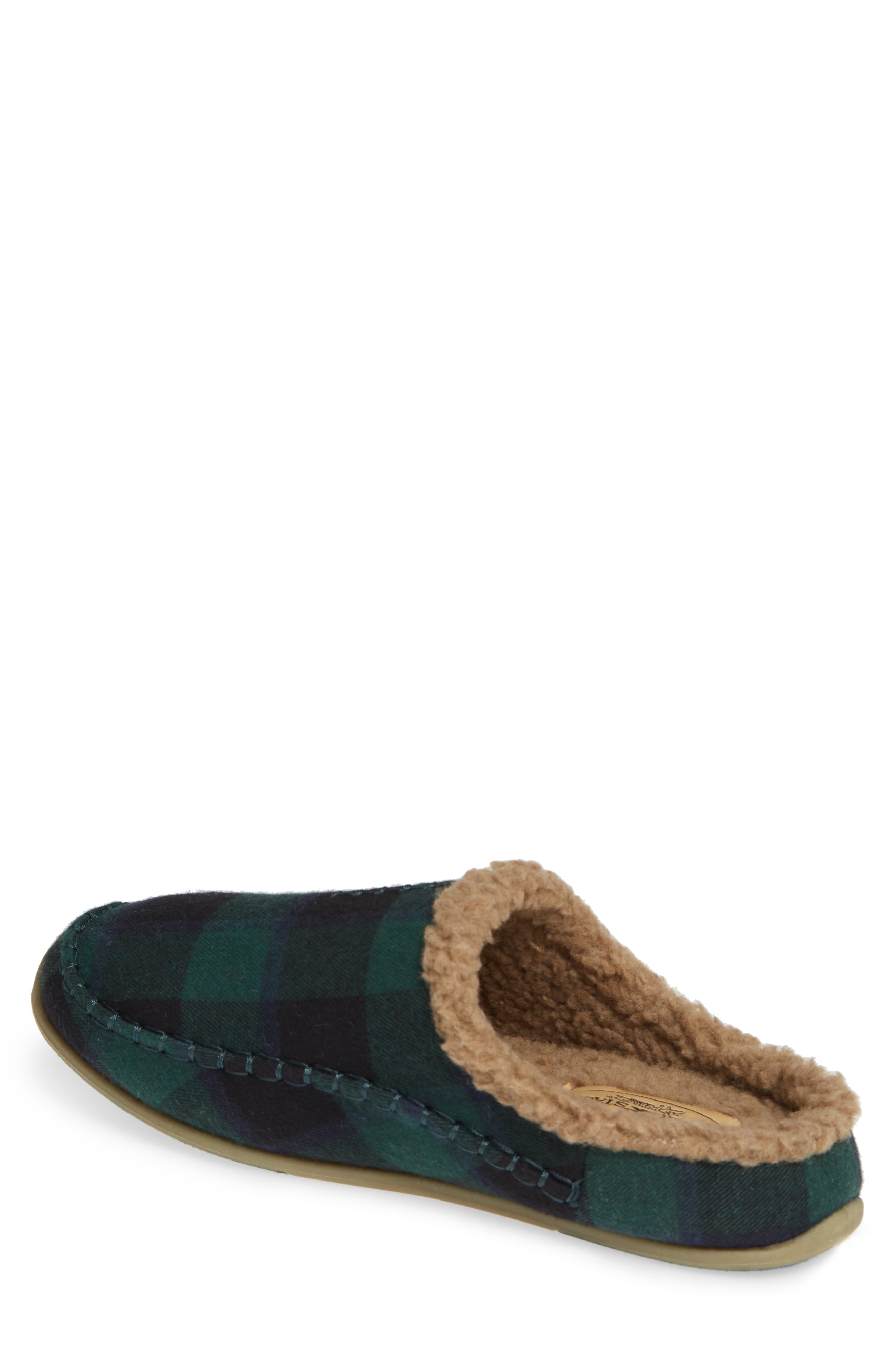 Nordic Slipper, Alternate, color, DARK GREEN / BLACK