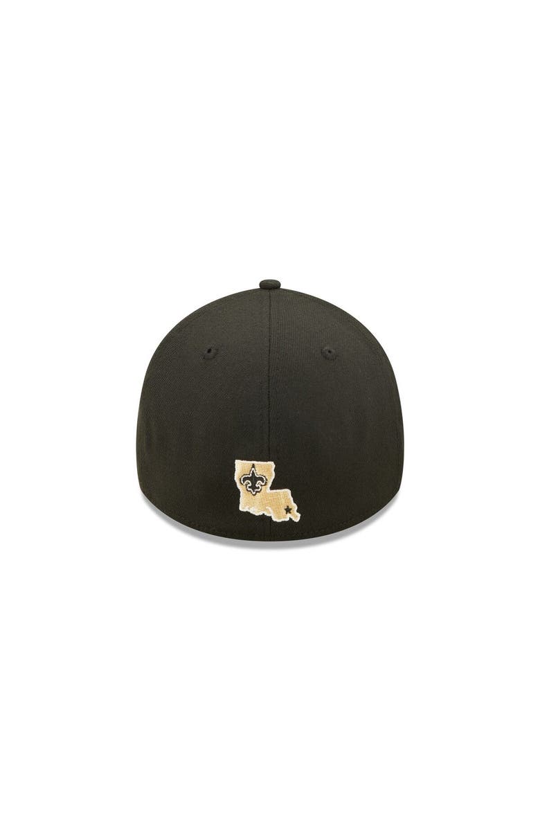 New Era Men's New Era Black New Orleans Saints Elemental 39THIRTY Flex Hat, Alternate, color, 