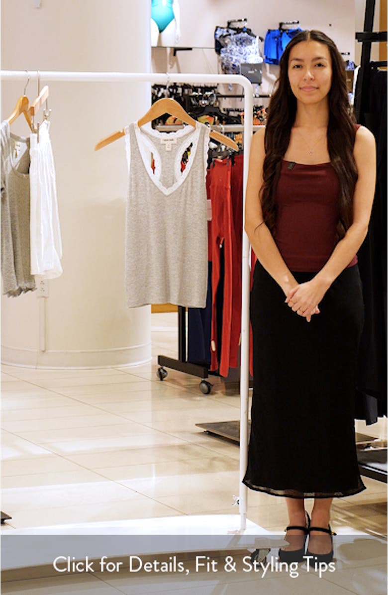 Daydream Rib Lace Trim Tank, sales video thumbnail