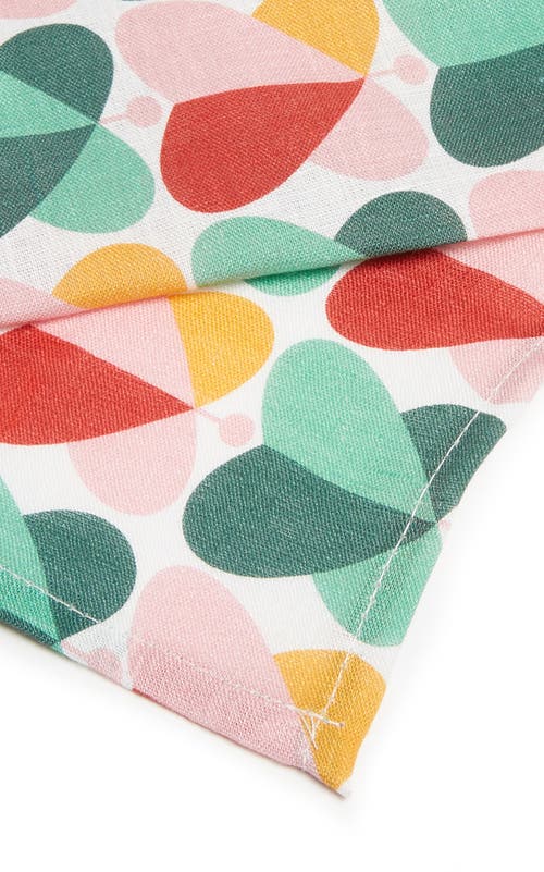 La Doublej Large Napkins Set Of 6 (45x45) Farfalle Multicolor In Farfalle Multicolor