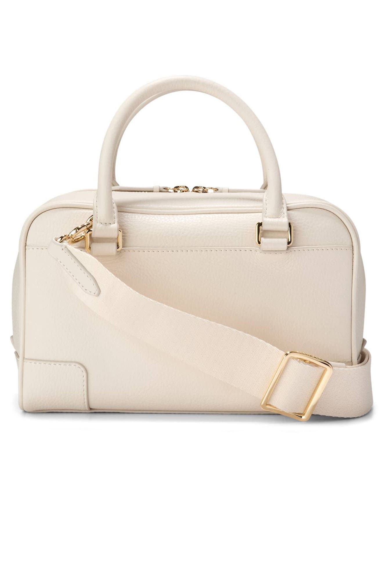 Cole Haan Beverly Small Leather Satchel, Alternate, color, Ivory