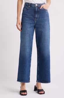 FRAME The Wide High Waist Ankle Wide Leg Jeans