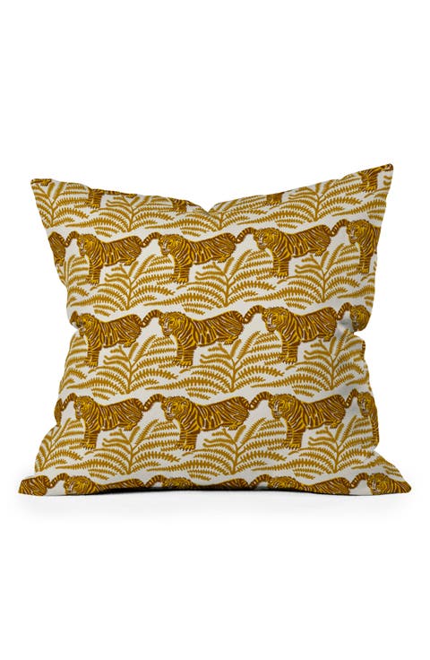 Oasis Tiger Throw Pillow