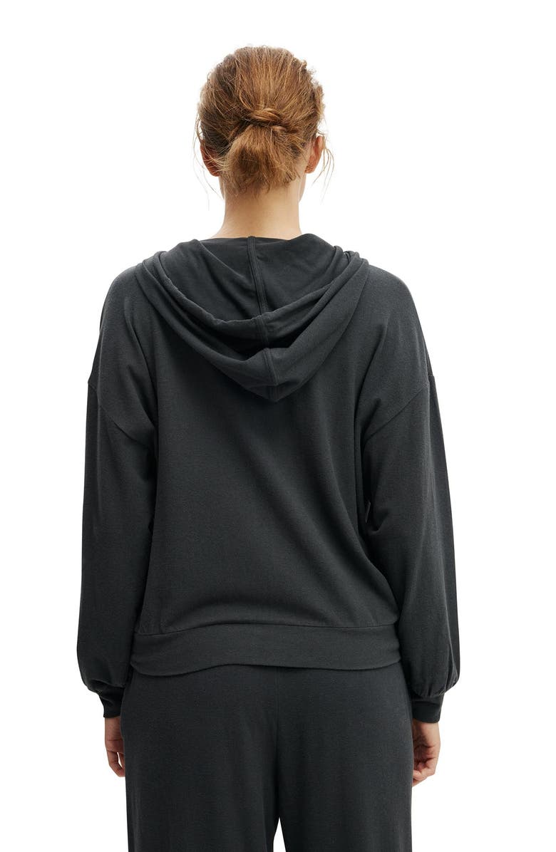 COTTON ON BODY Women's Light Weight Super Soft Hooded Zip Through, Alternate, color, 