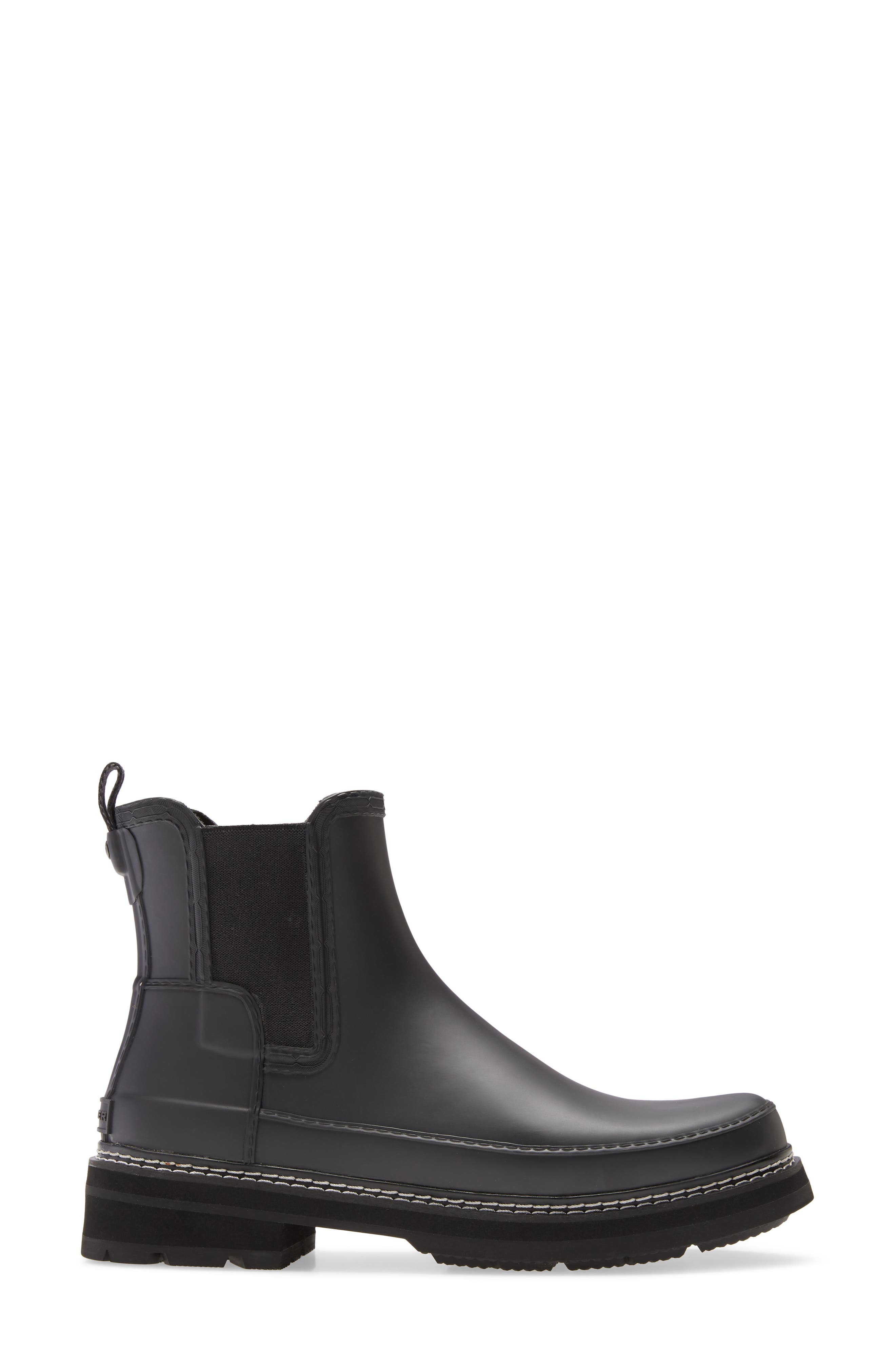 Hunter Refined Stitch Waterproof Chelsea Boot, Alternate, color, 