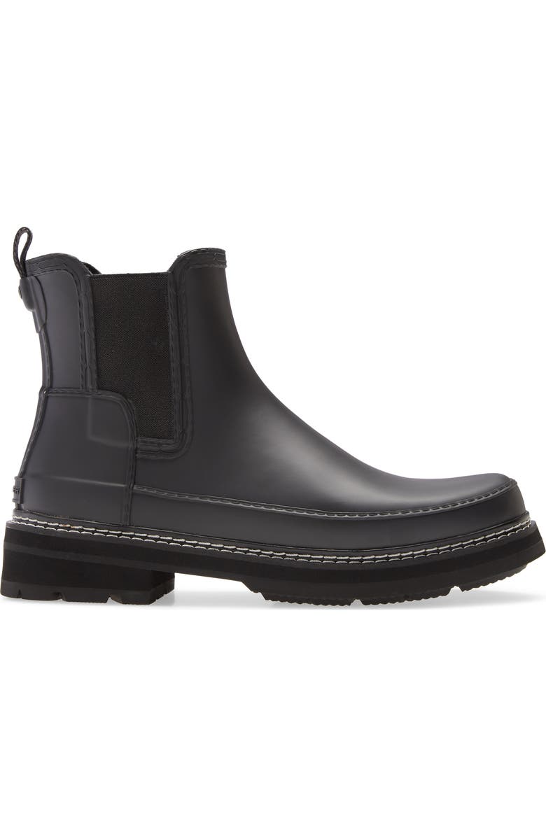 Hunter Refined Stitch Waterproof Chelsea Boot, Alternate, color,